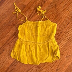 Harper heritage top, mustard yellow, small